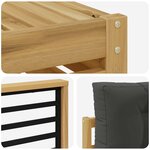 vidaXL Ensemble de canapés d'extérieur 8 pc Blanc et anthracite