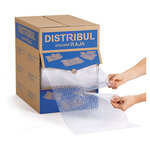 Film bulles prédécoupé ø 10 mm en boite distributrice distribul 50 m x75 cm