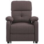 vidaXL Fauteuil Marron foncé Tissu