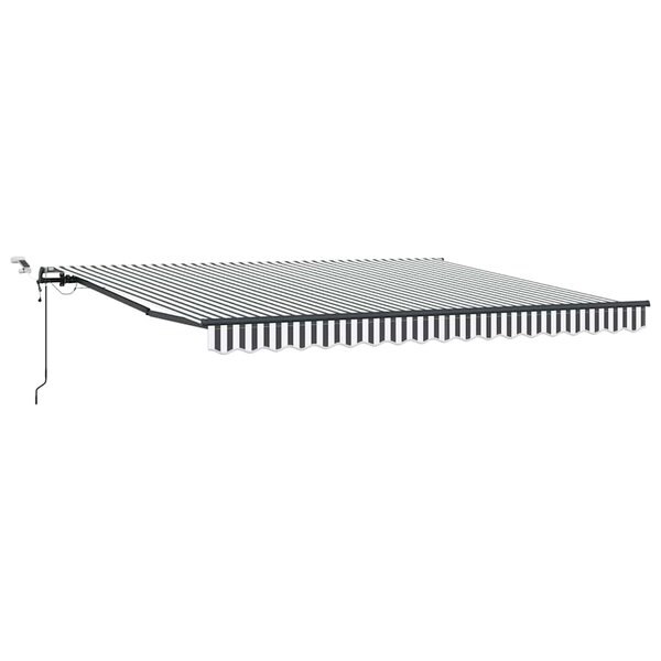 vidaXL Auvent rétractable automatique avec LED anthracite et blanc