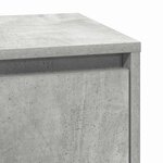 vidaXL Cabinet de chevet avec tiroir avec Gris béton 39 x 34 5 x 65 cm