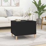 vidaXL Table basse Noir 60x44 5x45 cm Bois d'ingénierie