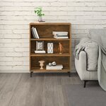 vidaXL Buffet Chêne fumé 69 5x32 5x90 cm Bois d'ingénierie