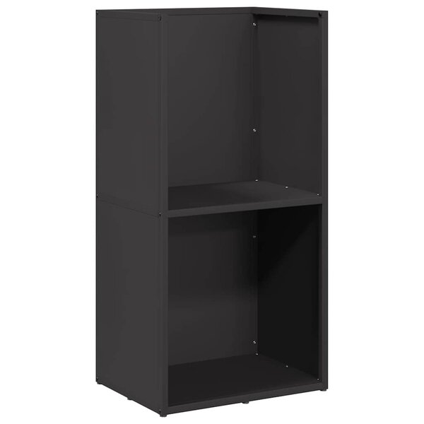 vidaXL Portant de bois chauffage noir 40x30x80 cm