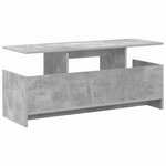 vidaXL Meuble TV Gris béton 102 x 35 x 45 cm Bois d'ingénierie