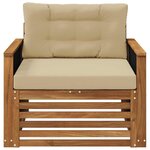 vidaXL Sofa de milieu extérieur Naturel