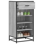 vidaXL Étagère à chaussures sonoma gris 48x38x97 5 cm bois ingénierie
