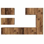vidaXL Ensemble meuble TV 6 Pièces Bois ancien 30 5 x 30 x 90 cm