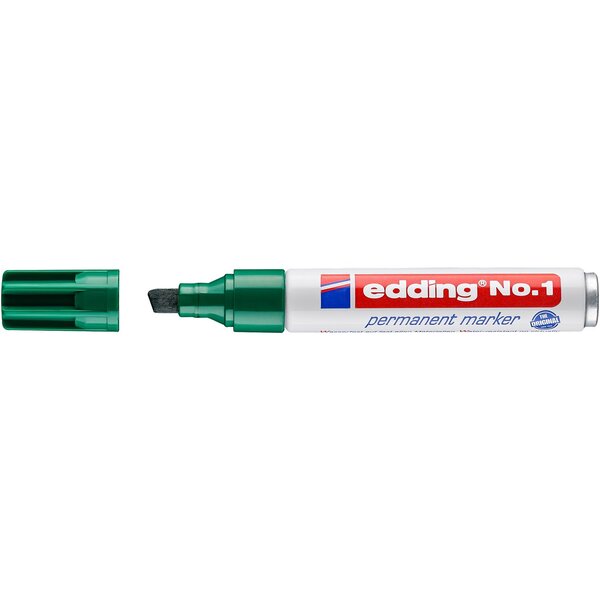 Marqueur Permanent no. 1 vert 1-5 mm x 10 EDDING