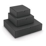 Boite cadeau noire 36 x 30 x 8 cm (lot de 25)