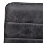 vidaXL Chaises à manger cantilever lot de 4 noir similicuir