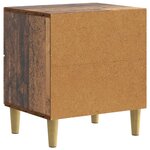 vidaXL Cabinet de chevet avec tiroir Bois ancien 43 x 34 5 x 48 cm