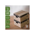 Pack and Move - Lot 40 cartons déménagement stockage S - 36 x 28x 18 cm - Poignées renforcées - 2 adhésifs offerts