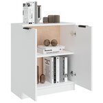 vidaXL Buffet Blanc 60x30x70 cm Bois d'ingénierie