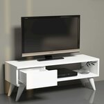 Homemania Meuble TV Maya 90x30x33 cm Blanc