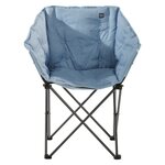 Travellife Chaise de camping compacte pliable Lago Cross ondulée bleu