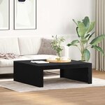 vidaXL Table basse Chêne noir 100 x 100 x 35 cm Bois d'ingénierie