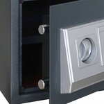 vidaXL Coffre-fort numérique Gris foncé 35 x 25 x 25 cm Acier