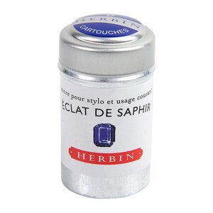 Boîte de 6 cartouches d'encre standard Éclat de saphir x 6 HERBIN