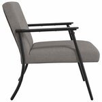 vidaXL fauteuil Taupe 59 x 75 x 78 cm tissu