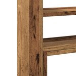 Organisateur armoire de bureau réglable vieux bois bois d'ingénierie marron 02_0043583