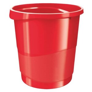 Corbeille à papier Vivida 14 litres rouge ESSELTE