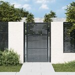 vidaXL Portail de jardin anthracite 105 x 200 cm acier