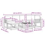 vidaXL Ensemble de canapés d'extérieur 7 Pièces Blanc et anthracite