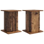 vidaXL Support de Plante 2 pc Bois ancien 30 5 x 30 x 43 cm
