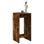 vidaXL Table de bar chêne fumé 51x50x103 5 cm bois d'ingénierie