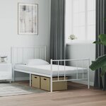 vidaXL Matelas en mousse blanc 90x210 cm 7 zones dureté 20 ILD