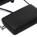 vidaXL Chaise de bureau Noir Similicuir