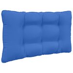 vidaXL Coussin de canapé d'extérieur 2 Pièces Bleu royal Polyester