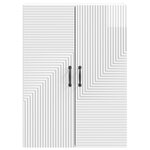 vidaXL Armoire Murale Blanc brillant 66 x 34 5 x 90 cm