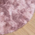 vidaXL Tapis Shaggy à poils longs NAVARRA rose poudré 100x100 cm