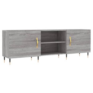 vidaXL Meuble TV sonoma gris 150x30x50 cm bois d'ingénierie
