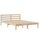 vidaXL Lit bibliothèque sans matelas 150x200 cm bois massif de pin