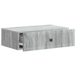 vidaXL Table d'appoint murale Sonoma gris 59 x 34 5 x 17 cm