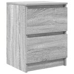 vidaXL Meuble TV sonoma gris 40x35x54 cm bois d'ingénierie