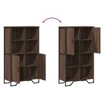 vidaXL Buffet haut chêne marron 79 5x35 5x137 5 cm bois d'ingénierie