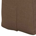 vidaXL Coussin de Dos Marron 180 x 24 x 50 cm tissu