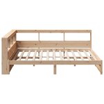 vidaXL Lit bibliothèque sans matelas 140x200 cm bois massif de pin