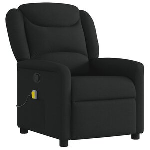 vidaXL Fauteuil de massage inclinable Noir Tissu