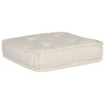 vidaXL Canapé modulaire 4 Pièces Crème tissu