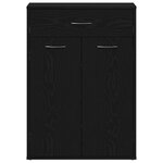 vidaXL Rack à chaussures Chêne noir 60 x 35 x 84 cm Bois d'ingénierie