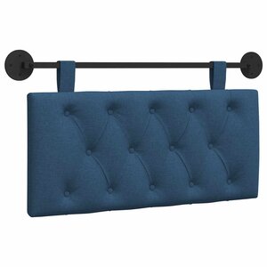vidaXL Tête de lit suspendue Bleu Tissu