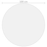 vidaXL Protecteur de table transparent Ø 100 cm 1 6 mm PVC