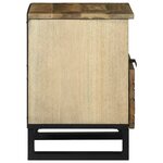 vidaXL Cabinet de chevet avec tiroir Marron 40 x 33 x 46 cm
