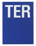 THIRARD - Plaque de signalisation TER  marquage blanc sur fond bleu  panneau PVC adhésif  65x90mm - THIRARD