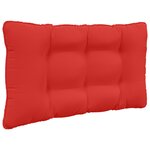 vidaXL Coussin de canapé d'extérieur 2 Pièces Rouge Polyester